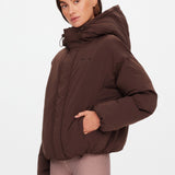 The Upside Mercer Hooded Puffer Jacket | Cocoa