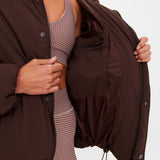 The Upside Mercer Hooded Puffer Jacket | Cocoa