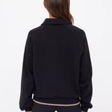 The Upside Collared Elle Polo | Black