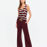 The Upside Marnie Wide Leg Pant | Bordeaux