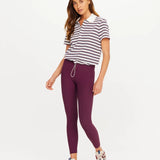 The Upside Sophie Cropped Polo Shirt | Stripe