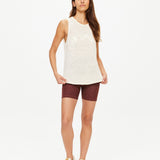 The Upside Knitted Logo Tara Tank Top | Natural