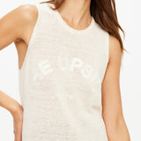 The Upside Knitted Logo Tara Tank Top | Natural