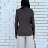 Harris Wharf London Double Breasted Blazer | Ebony Grey