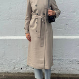 Harris Wharf London Long Raglan Trench | Dove