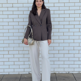 Harris Wharf London Double Breasted Blazer | Ebony Grey