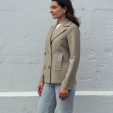 Harris Wharf London Peacoat Light Pressed Wool | Dove