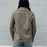 Harris Wharf London Peacoat Light Pressed Wool | Dove