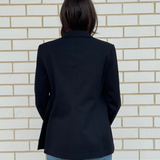 Harris Wharf Double Breasted Blazer | Black