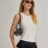 Brie Leon Brooke Mini Barrel Bag | Burnt Coffee