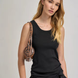 Brie Leon Brooke Mini Barrel Bag | Brunette Python