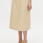 Oren stripe midi skirt