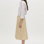 Oren stripe midi skirt