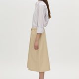 Oren stripe midi skirt