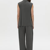 Senae draped knot slvless top