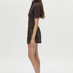 Aubrey elbow sleeve rib top