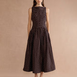 LOVAAN Val Midi Dress | Cacao Spot