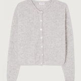American Vintage Women's Vitow Cardigan | Light Grey Melange