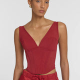 Viktoria & Woods Casanova Bustier | Scarlet (PRE-ORDER)