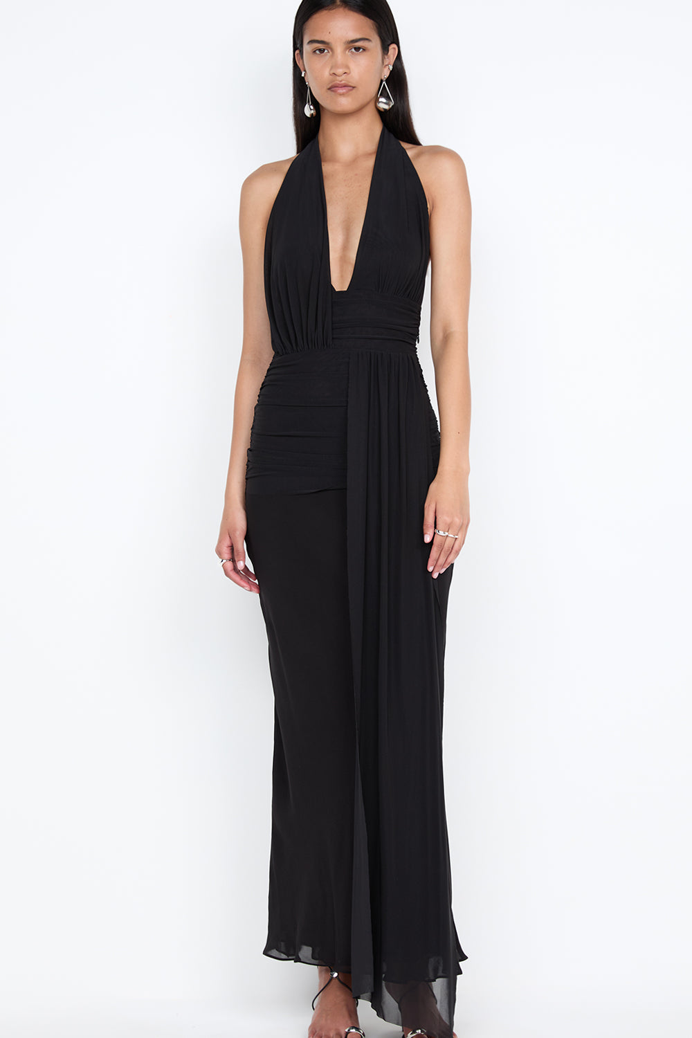 CASSIS DRAPE MAXI DRESS