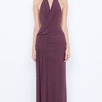 MARABOU HALTER MAXI DRESS