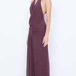 MARABOU HALTER MAXI DRESS
