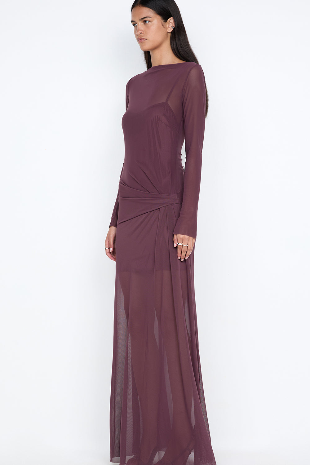 MARABOU L/S MAXI DRESS