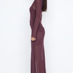 MARABOU L/S MAXI DRESS