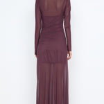 MARABOU L/S MAXI DRESS