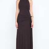 COURT HALTER MAXI DRESS