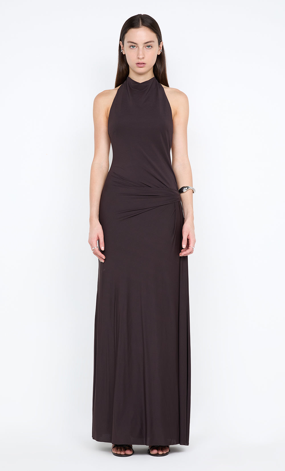 COURT HALTER MAXI DRESS
