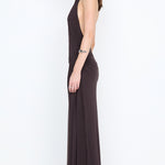 COURT HALTER MAXI DRESS