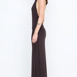 COURT HALTER MAXI DRESS
