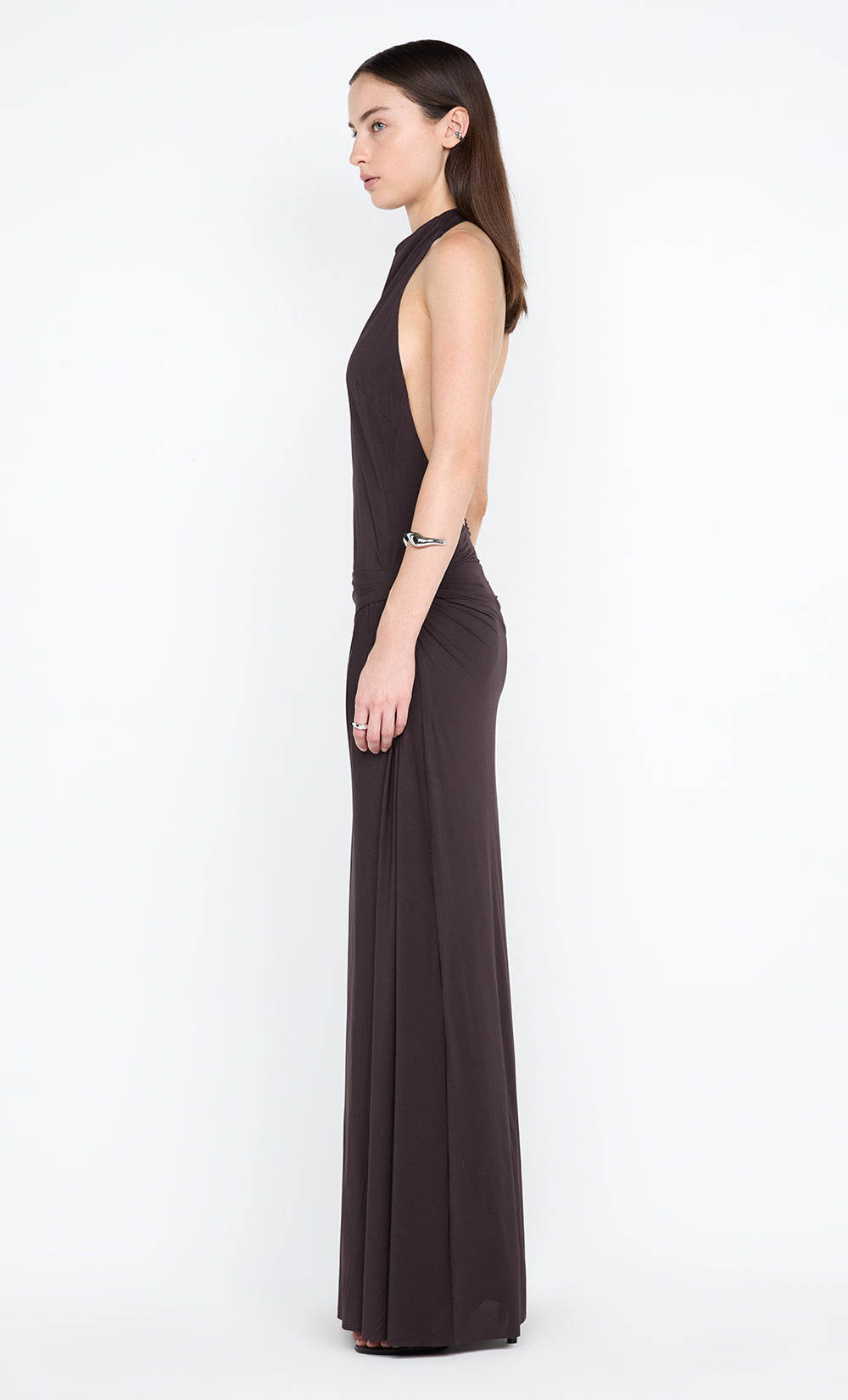 COURT HALTER MAXI DRESS