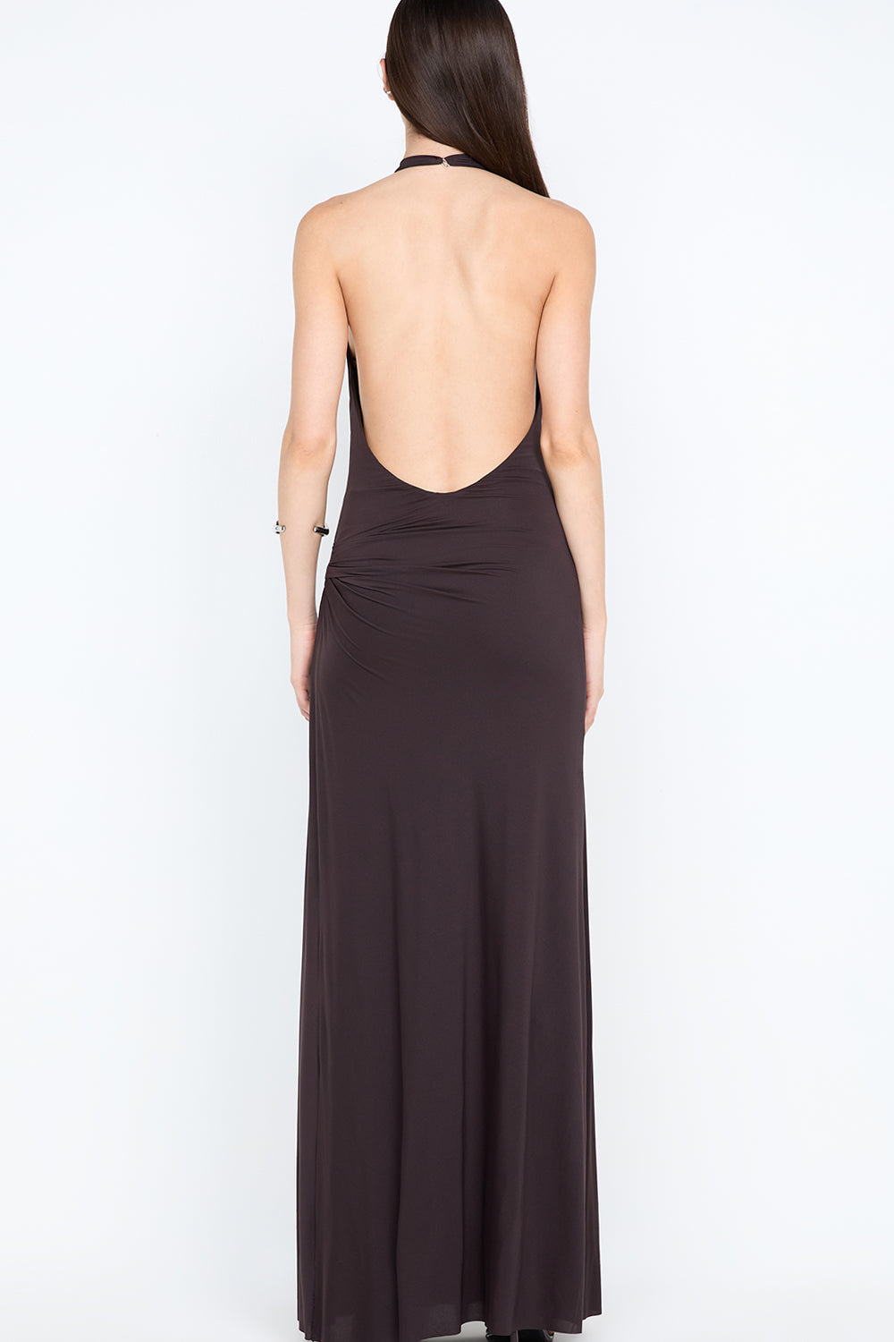COURT HALTER MAXI DRESS