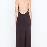 COURT HALTER MAXI DRESS