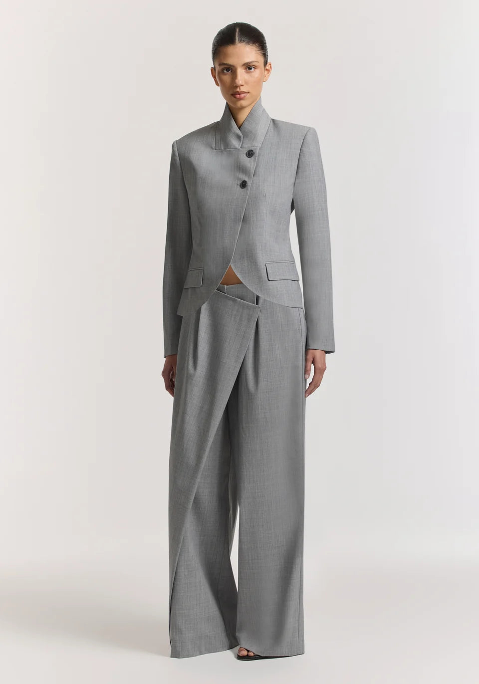 Viktoria & Woods Connoisseur Blazer | Light Grey Marle