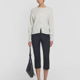 Viktoria & Woods Hart Merino Cardigan | Ivory Marl
