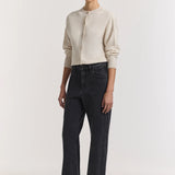 Viktoria & Woods Hart Merino Cardigan | Ivory Marl