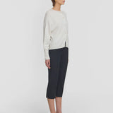 Viktoria & Woods Hart Merino Cardigan | Ivory Marl