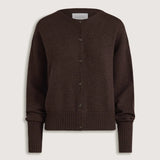 Viktoria & Woods Hart Merino Cardigan | Chocolate