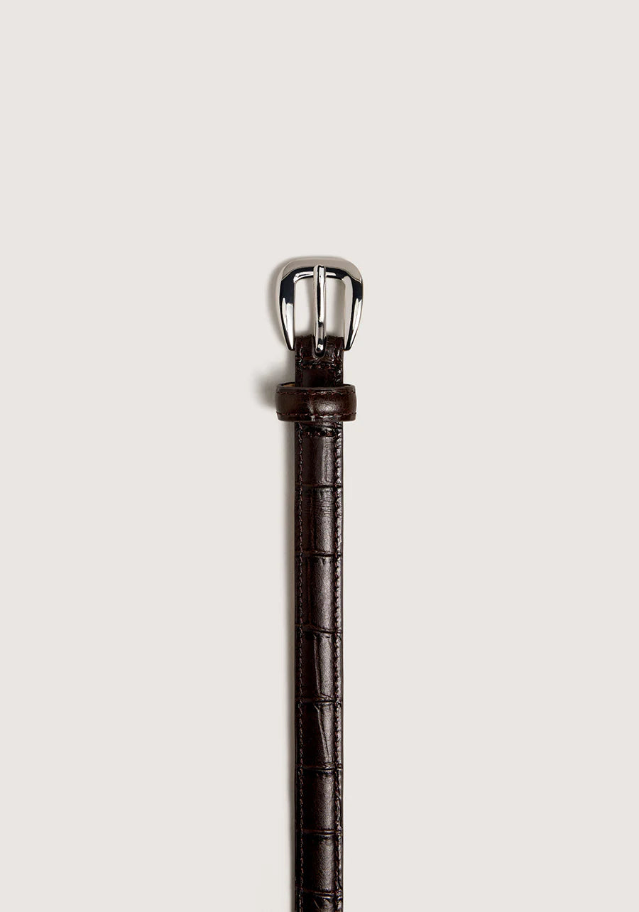 Viktoria & Woods Coco Nappa Belt | Chocolate