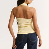 Primi Harmony Halter Tank | Buttermilk