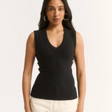 Primi Stella V Neck Tank | Black