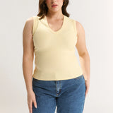 Primi Stella V Neck Tank | Buttercream