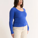 Primi Nina Scoop Long Sleeve | Cobalt