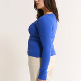 Primi Nina Scoop Long Sleeve | Cobalt