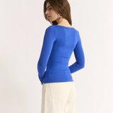 Primi Nina Scoop Long Sleeve | Cobalt