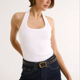 Primi Harmony Halter Tank | Optic White
