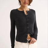 Primi Caterina Snap Button Top | Charcoal Marle (PRE-ORDER)